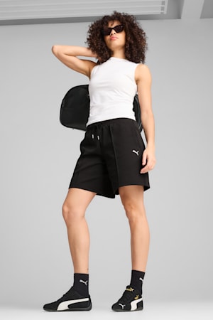 WARDROBE ESS Relaxed Long Line 8" Shorts Women, PUMA Black, extralarge-GBR